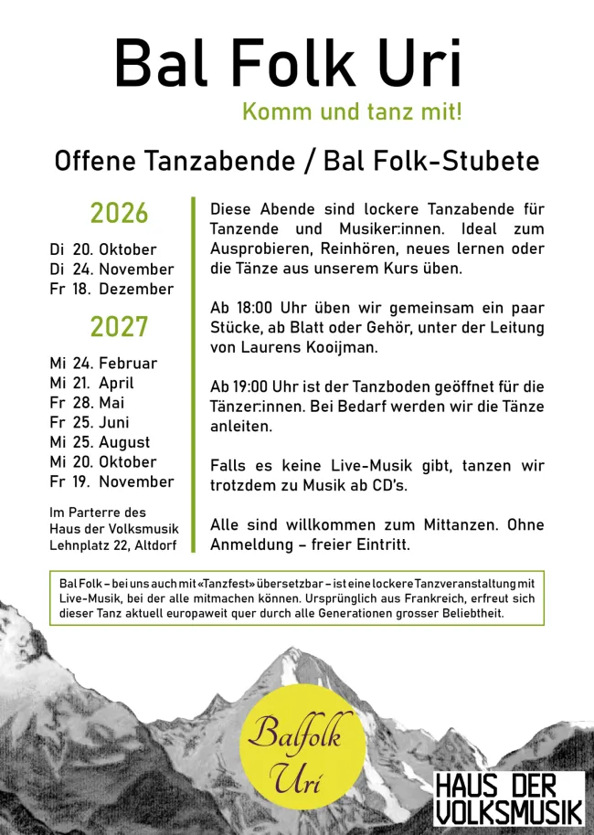 Bal Folk Tanz Abend / Stubete