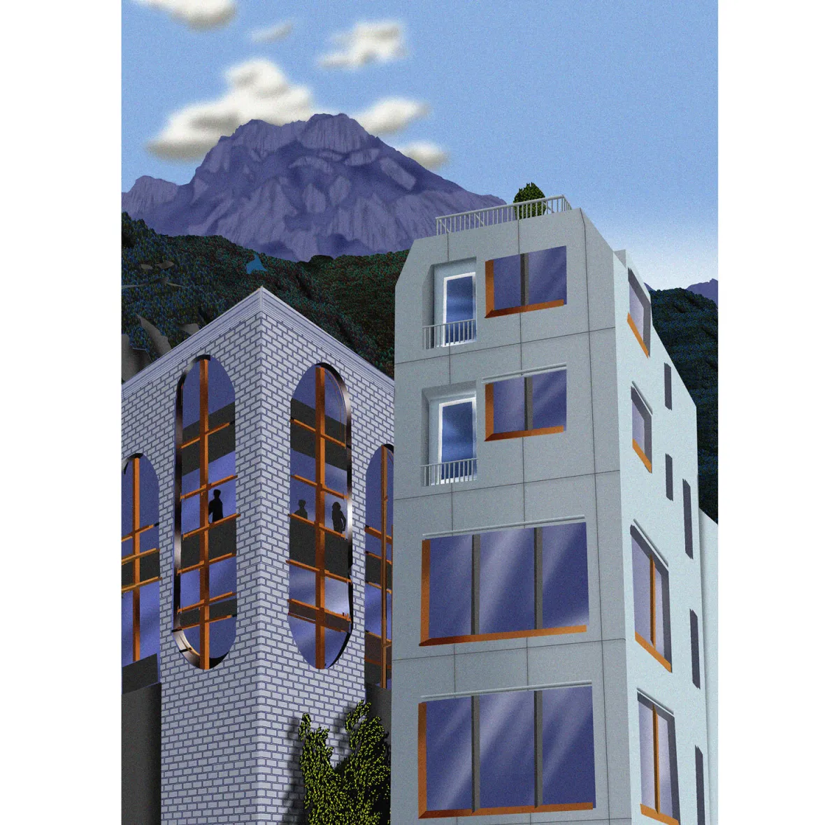 Siedlungsleitbild Visual Hochhaus