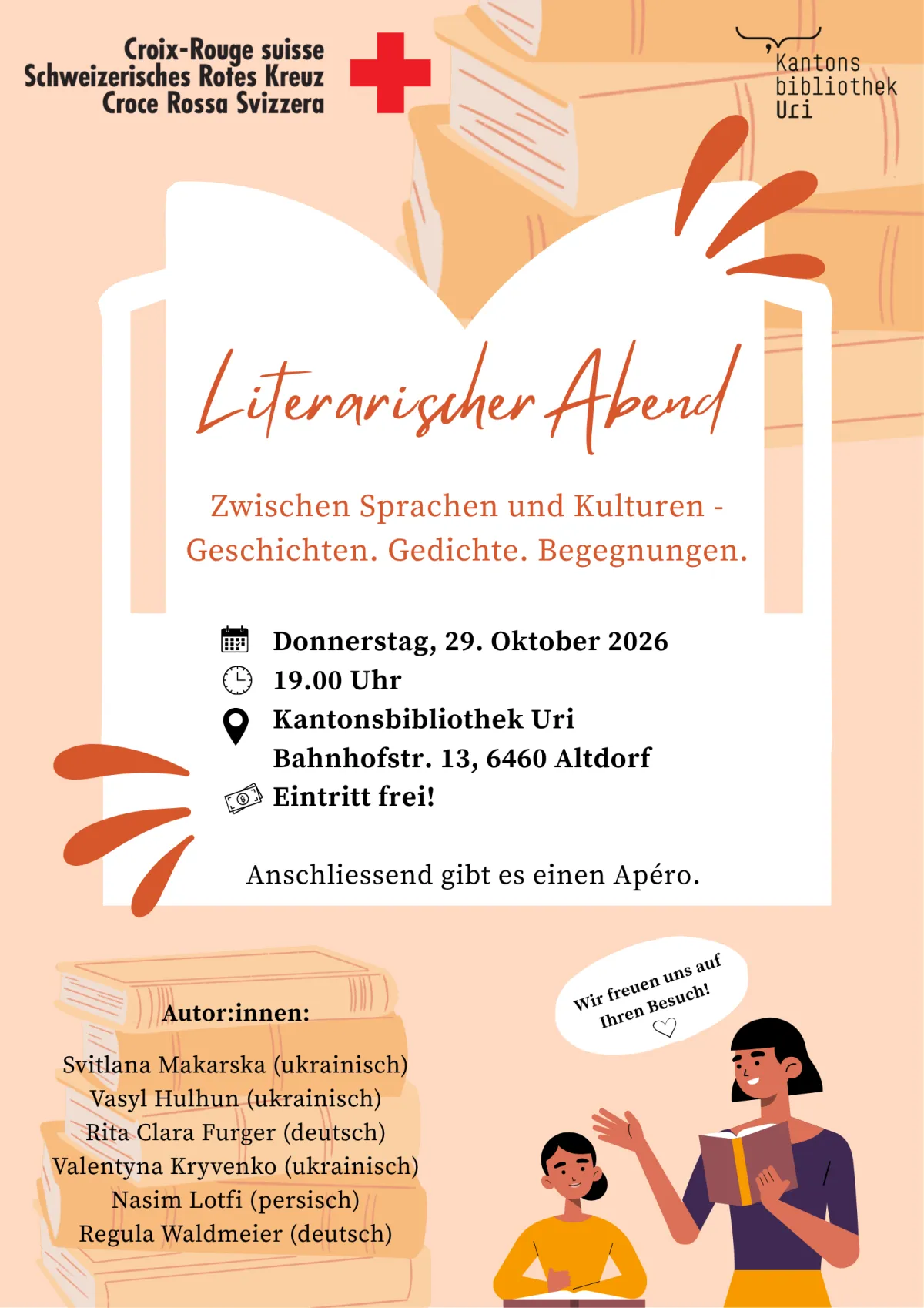 Literarischer Abend. Zwischen Sprachen und Kulturen - Gedichte und Begegnungen